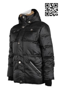 J536 製造防寒羽絨外套 訂印個性夾棉外套 啪鈕款 工廠雪房用 御寒 禦寒 保暖 來樣訂造夾棉外套 女裝羽絨 外套制服公司